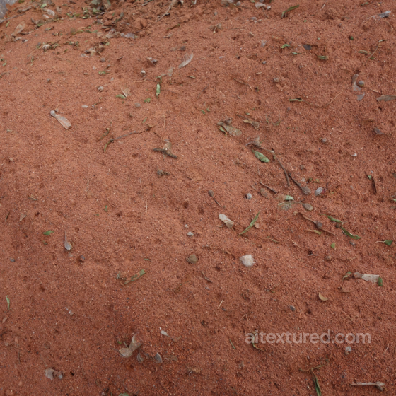 Natural Red Soil Texture with Organic Debris PBR 4K Detail Sand-soil texture preview