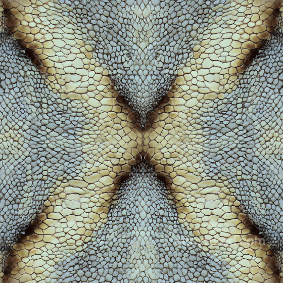 Reptilian Scaled Skin PBR Texture with Organic Scale Pattern and Color Variation Skin texture preview