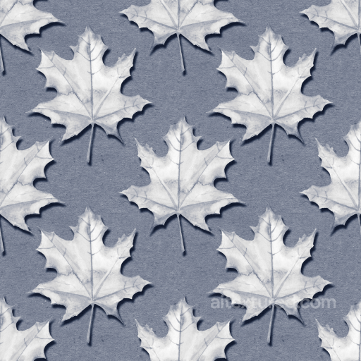 White Autumn Leaves on Rough Paper Seamless Texture seamless Autumn Leaves  PBR texture