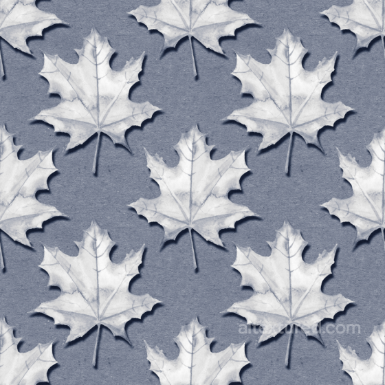 White Autumn Leaves on Rough Paper Seamless Texture Autumn Leaves texture preview