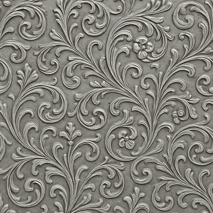 Ornate Steel seamless PBR texture preview