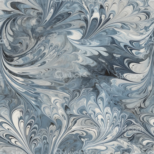 Gray and Blue Marble PBR Texture with Intricate Flowing Vein Patterns seamless Marble PBR texture
