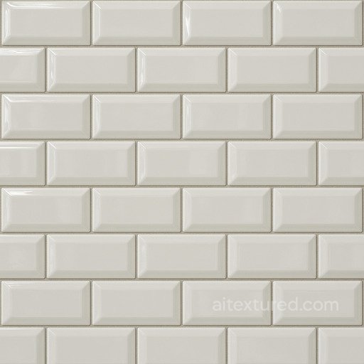 Glossy Subway Tiles Beveled seamless Ceramic-tile PBR texture