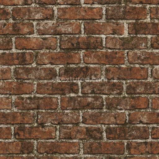 Dirty Painted Brick Texture Seamless 1024X1024