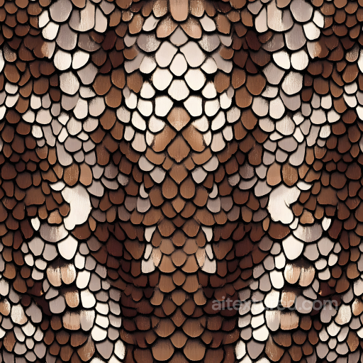 Skin PBR Texture Featuring Natural Brown Organic Scales seamless Skin PBR texture