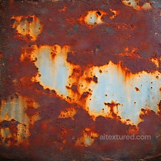 Rusted Metal Texture with Cracked Paint and Corroded Holes Rust texture preview