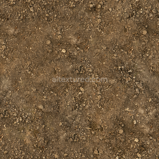 Dry Brown Mud — Brown Mud Dry Mud Dirt Stones — PBR seamless 3D texture