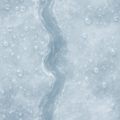 Capturing Frozen Stream With Ice Condensation And Frozen Droplets seamless Ice PBR texture