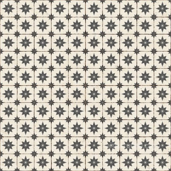 Old and Worn Tiles with Star-shaped Patterns | Free PBR Tile texture preview