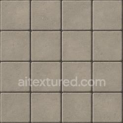 seamless Seamless Concrete PBR Texture — Decorative Paving Slabs Surface Subtle Grooves Between Tiles texture 8k free download PBR