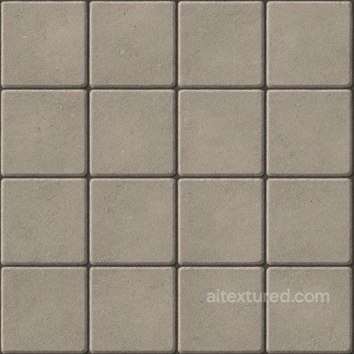Seamless Concrete PBR Texture - Decorative Paving Slabs Surface Subtle Grooves Between Ti… seamless Concrete PBR texture