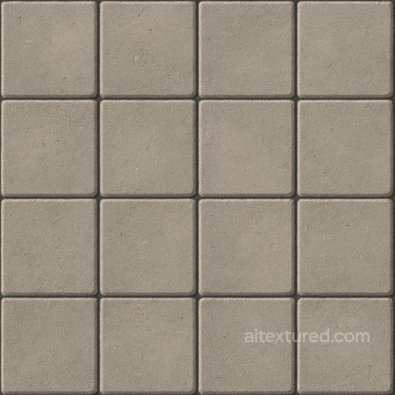Seamless Concrete PBR Texture - Decorative Paving Slabs Surface Subtle Grooves Between Ti… Concrete texture preview