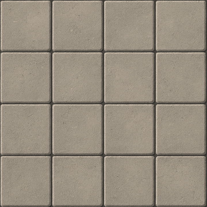 Concrete - Decorative Paving Slabs Surface Subtle Grooves Between Ti… seamless PBR texture preview