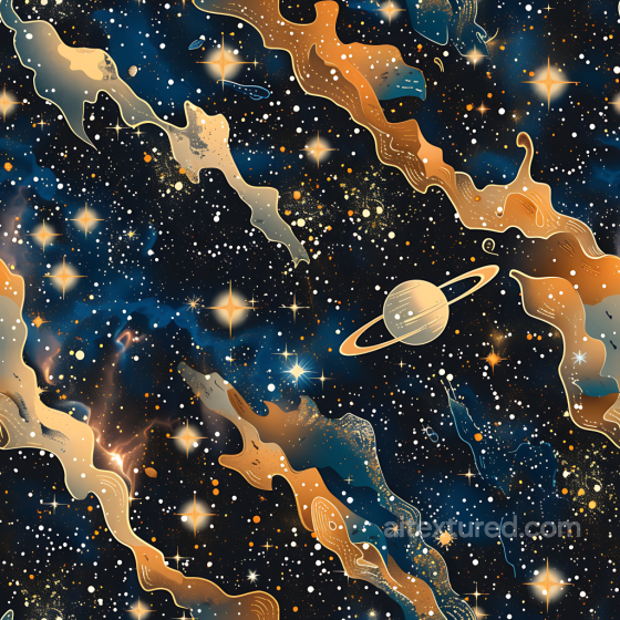 Cosmic Sci-Fi Camouflage PBR Texture with Starfield and Nebulae Pattern Color Camouflage texture preview