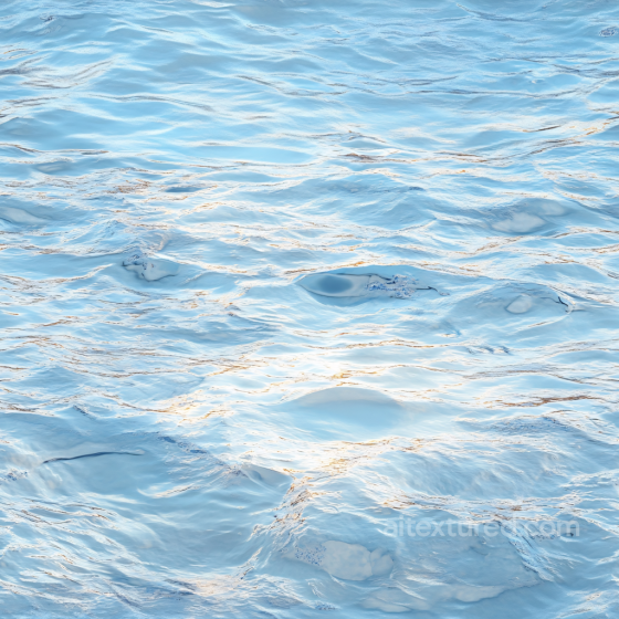 Water PBR Texture Featuring Soft Blue Gentle Waves and Reflective Highlights Water texture preview