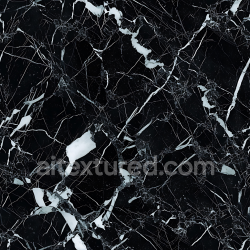 seamless Seamless 3D PBR Black Marble Texture Featuring Bold White Veins texture 8k free download PBR
