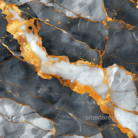 Black Marble PBR Texture with Striking Gold Veins and White Hues Marble texture preview
