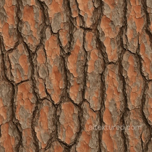 Seamless Pine Bark Seamless Texture seamless Bark PBR texture