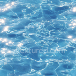 seamless Seamless 3D PBR Texture of Bright Blue Pool Water with Reflective Ripples texture 8k free download PBR