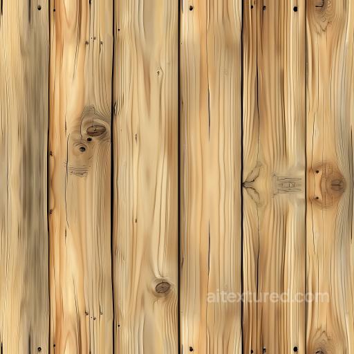Light Pine Wood Planks Seamless Texture with Knots and Grain Detail seamless Wood PBR texture