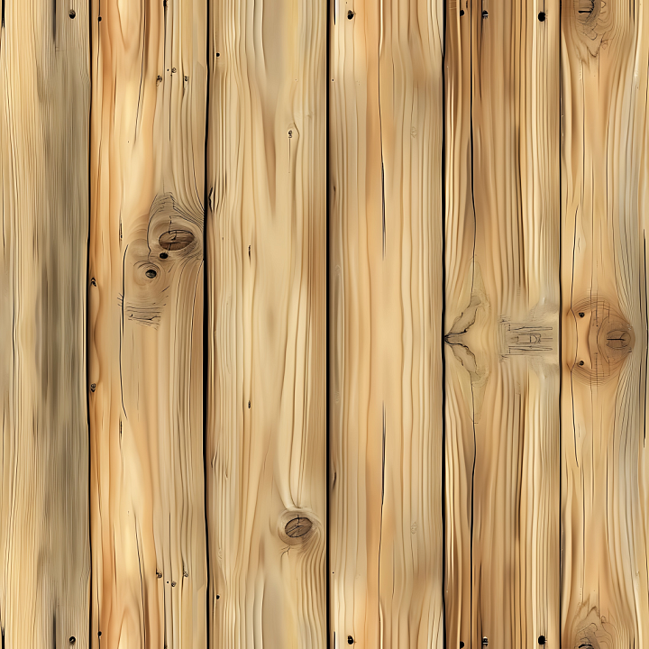 Light Pine Wood Planks with Knots and Grain Detail seamless PBR texture preview