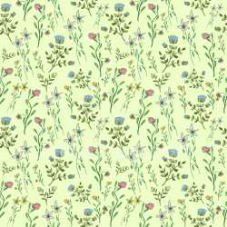 Pattern Bundle - Seamless 3D Pattern PBR Texture Featuring Delicate Wildflower Floral Motif on Pastel Back… texture preview