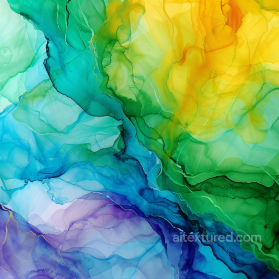 Alcohol Ink PBR Texture with Vibrant Multicolor Flow and Organic Veins Alcohol ink texture preview