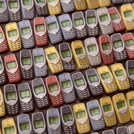 Preview — Vintage Mobile Phone Pattern Plastic PBR Texture 4K Preview