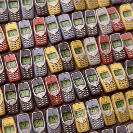 Vintage Mobile Phone Pattern Plastic PBR Texture 4K Preview seamless Plastic PBR texture