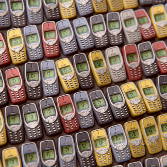 Vintage Mobile Phone Pattern Plastic PBR Texture 4K Preview Plastic texture preview