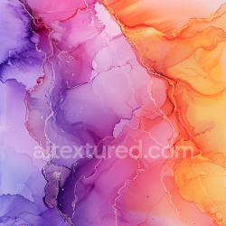 seamless Seamless 3D Alcohol Ink PBR Texture Featuring Vibrant Pink, Purple, and Orange Fluid Waves texture 8k free download PBR
