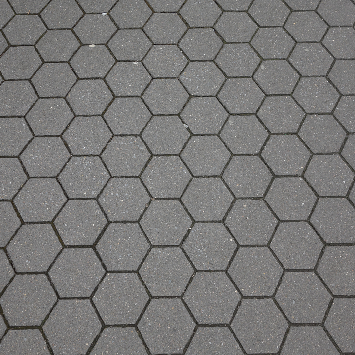 Hexagonal Concrete Tile seamless PBR texture preview