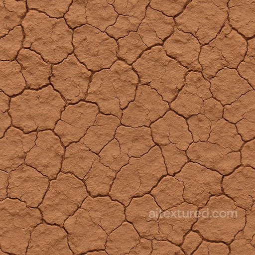 Synthetic Clay Soil Seamless Texture seamless Sand-soil PBR texture