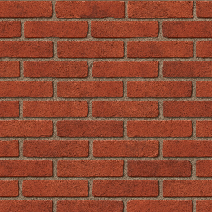 Detailed Red Brick seamless PBR texture preview