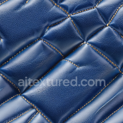seamless Seamless 3D Quilted Blue Pebbled Leather PBR Texture with Gold Stud Detailing texture 8k free download PBR