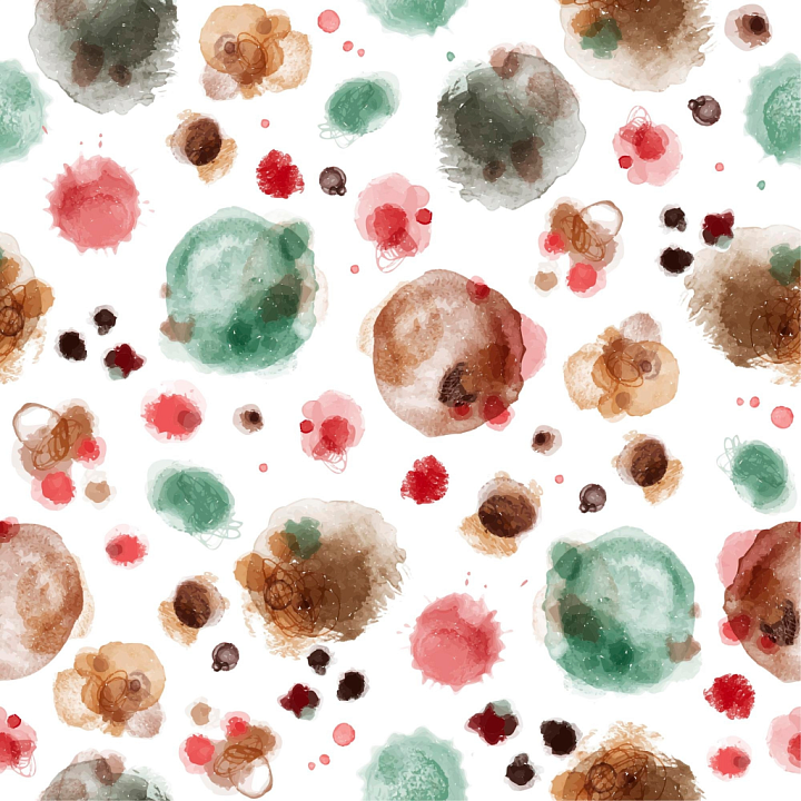 Featuring Multicolored Watercolor Paint Blotches seamless PBR texture preview