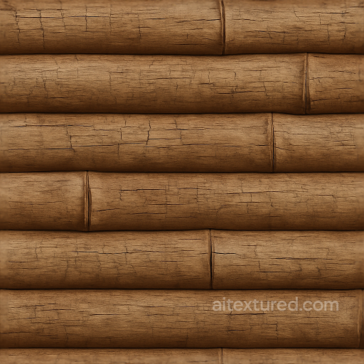 Dry Bamboo Culm With Bamboo Cracked Brown Tone And Bamboo Rough Surface seamless Bamboo PBR texture