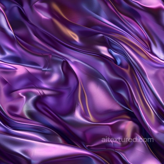 Glossy Purple Satin Fabric Seamless Texture with Iridescent Highlights Glossy texture preview