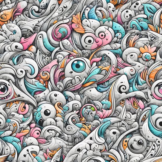 Graffiti Texture Featuring Abstract Multicolored Doodles Graffiti texture preview