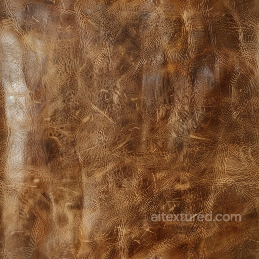 Vintage Brown Distressed Leather PBR Texture with Natural Grain and Scratches seamless Leather PBR texture