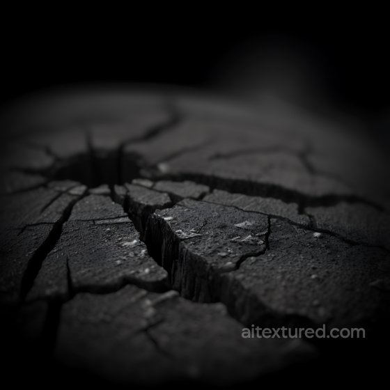 Cracked and Holed Black Asphalt Surface Texture with Deep Fractures Cracked & Holes texture preview