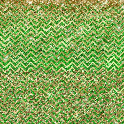 Glittery Gold and Green Chevron Pattern Texture seamless St patrick PBR texture