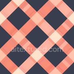 seamless Seamless 3D PBR Plaid Texture Featuring Coral and Navy Blue Patterns texture 8k free download PBR