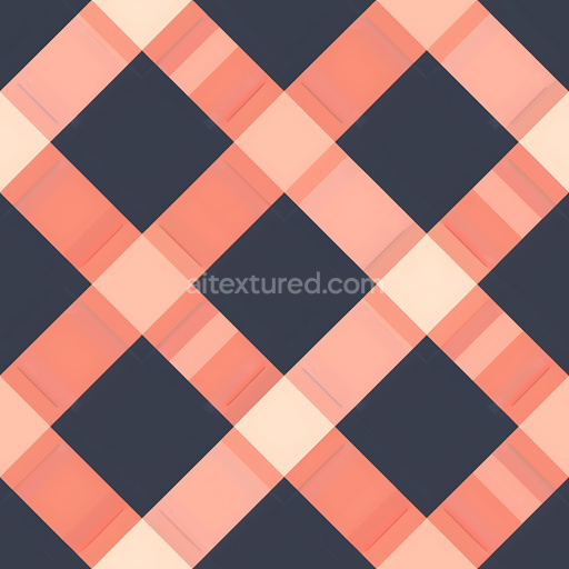 Seamless 3D Copper Metal PBR Texture with Plaid Pattern and Matte Finish