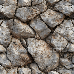 seamless Seamless 3D Weathered Rocky Ground Stone PBR Texture with Cracked Surface and Subtle Earth Tones texture 8k free download PBR