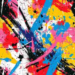 seamless Seamless 3D PBR texture featuring vibrant colorful graffiti splatters and strokes texture 8k free download PBR