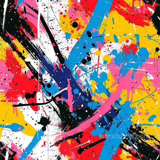 Featuring Vibrant Colorful Graffiti Splatters And Strokes Graffiti texture preview