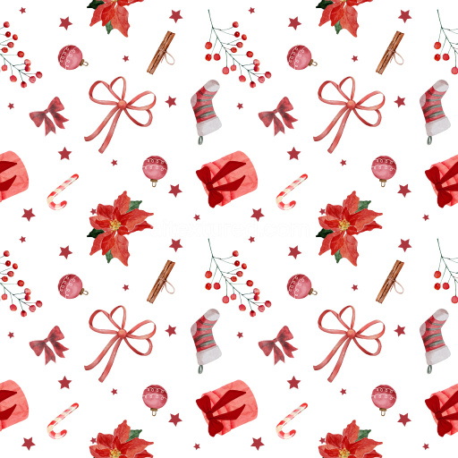 Pattern Bundle - Seamless 3D PBR Christmas Pattern Texture Featuring Festive Holiday Motifs texture preview