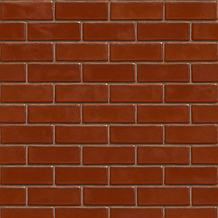 Glazed Brick Colorful Glossy Decorative Facade seamless PBR texture preview