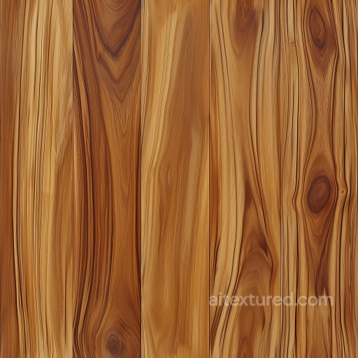 Natural Hickory Wood Planks PBR Texture with Warm Grain Patterns seamless Wood PBR texture